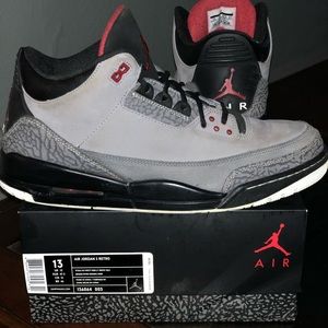 Air Jordan Retro 3 Stealth Size 13